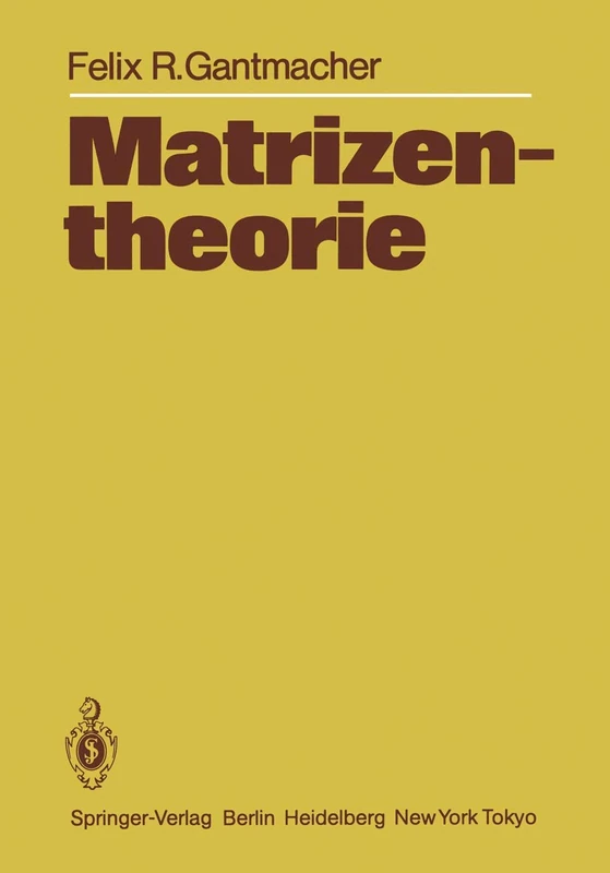 Matrizentheorie: Mit 11 Abbildungen - Image 1