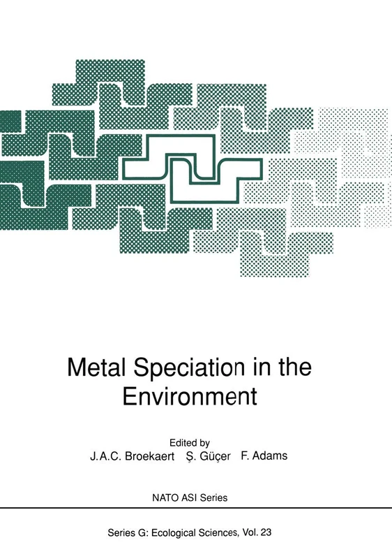 Springer Metal Speciation in the Environment: 23 (Nato ASI)