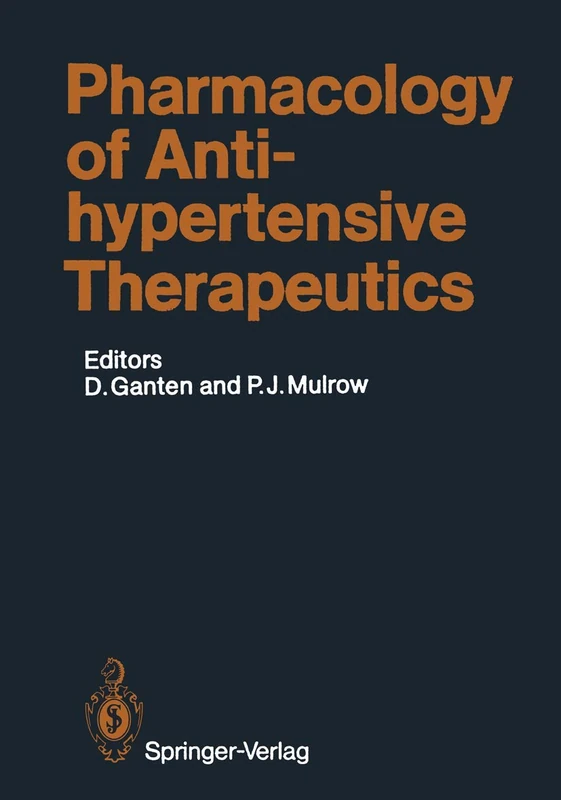 Springer Pharmacology of Antihypertensive Therapeutics Book