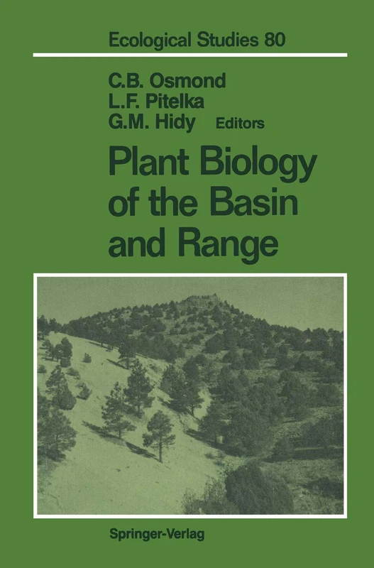 Plant Biology of the Basin and Range: 80 (Ecological Studies, 80)