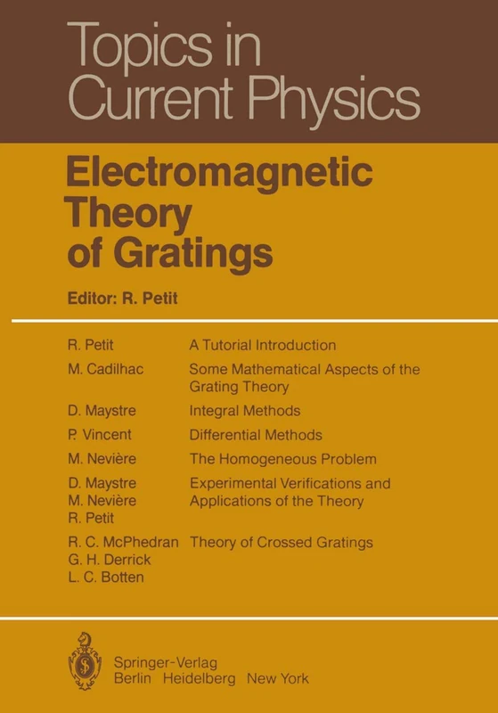 Electromagnetic Theory of Gratings: 22 (Topics in Current Physics, 22)
