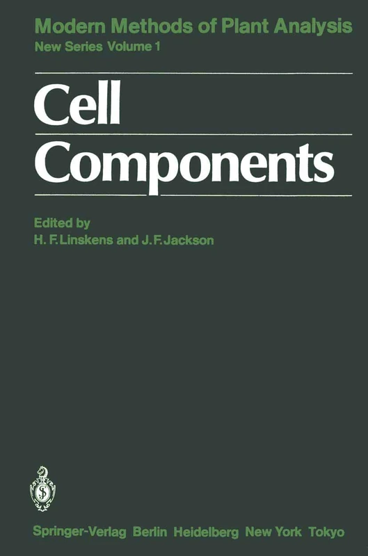 Cell Components: 1 (Molecular Methods of Plant Analysis, 1)