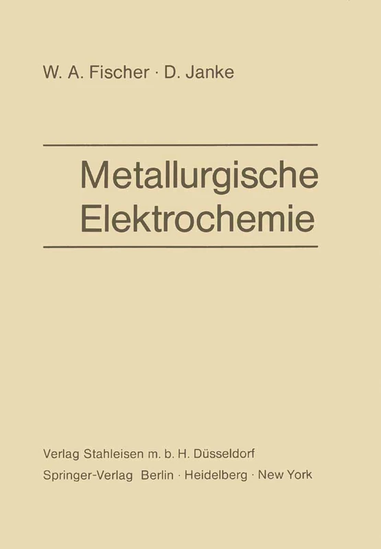 Metallurgische Elektrochemie