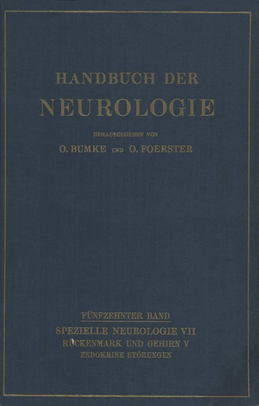 Endokrine Störungen: 15 (Handbuch der Neurologie, 15)