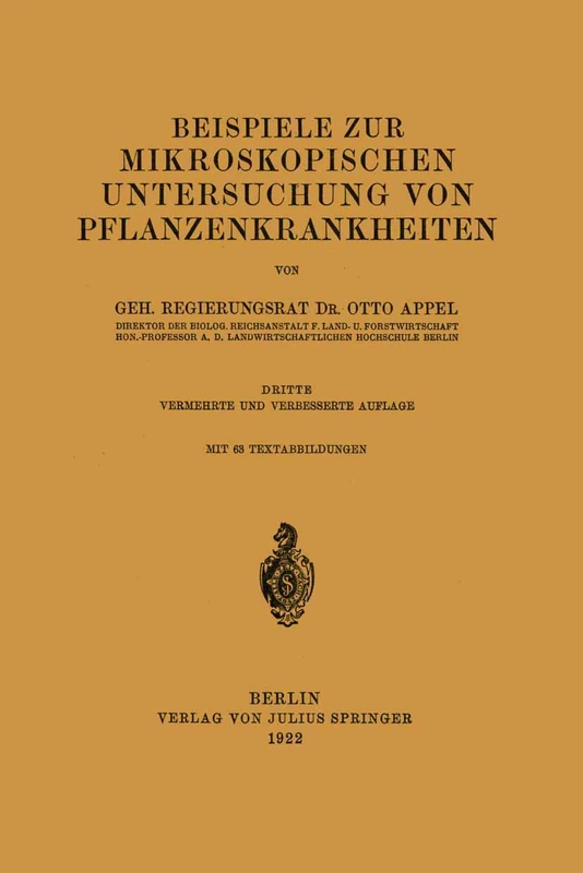 Beispiele zur mikroskopischen Untersuchung von Pflanzenkrankheiten