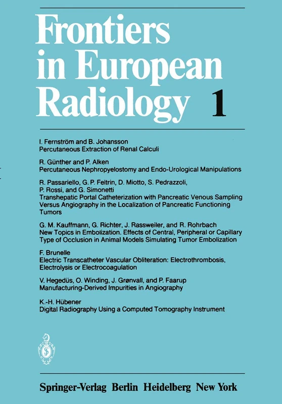 Frontiers in European Radiology: 1