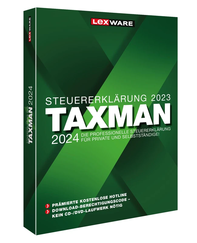 Lexware Taxman 2024 Tax Software - Single Seat Minibox