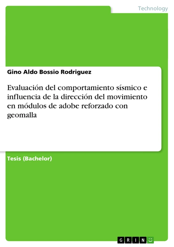 Evaluación del comportamiento sísmico e influencia de la dirección del movimiento en módulos de adobe reforzado con geomalla - Image 1
