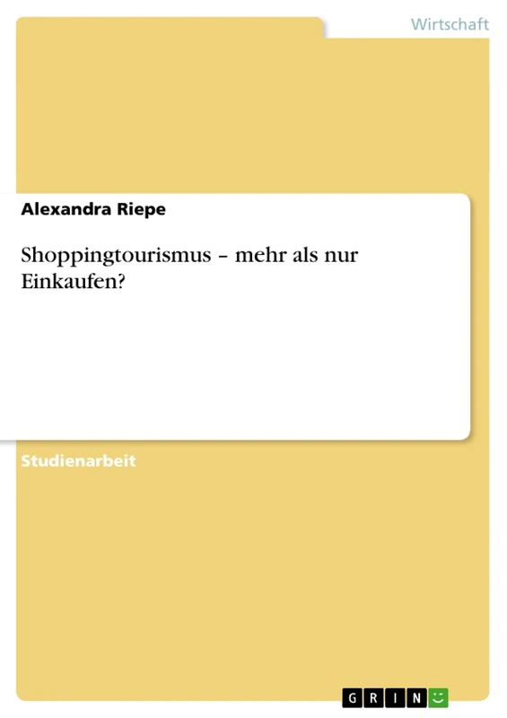 Shoppingtourismus - mehr als nur Einkaufen? - Image 1