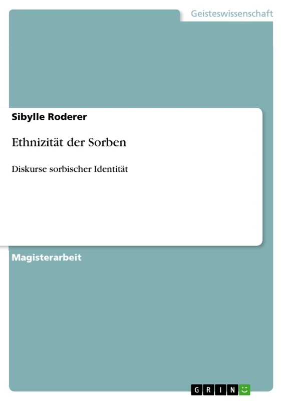 Ethnizität der Sorben: Diskurse sorbischer Identität - Image 1