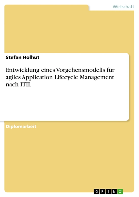 Entwicklung eines Vorgehensmodells für agiles Application Lifecycle Management nach ITIL - Image 1