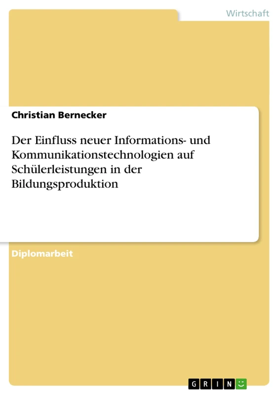 Der Einfluss neuer Informations- und Kommunikationstechnologien auf Schülerleistungen in der Bildungsproduktion - Image 1