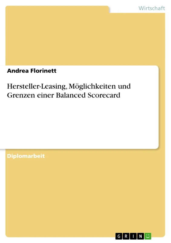 Hersteller-Leasing, Möglichkeiten und Grenzen einer Balanced Scorecard - Image 1