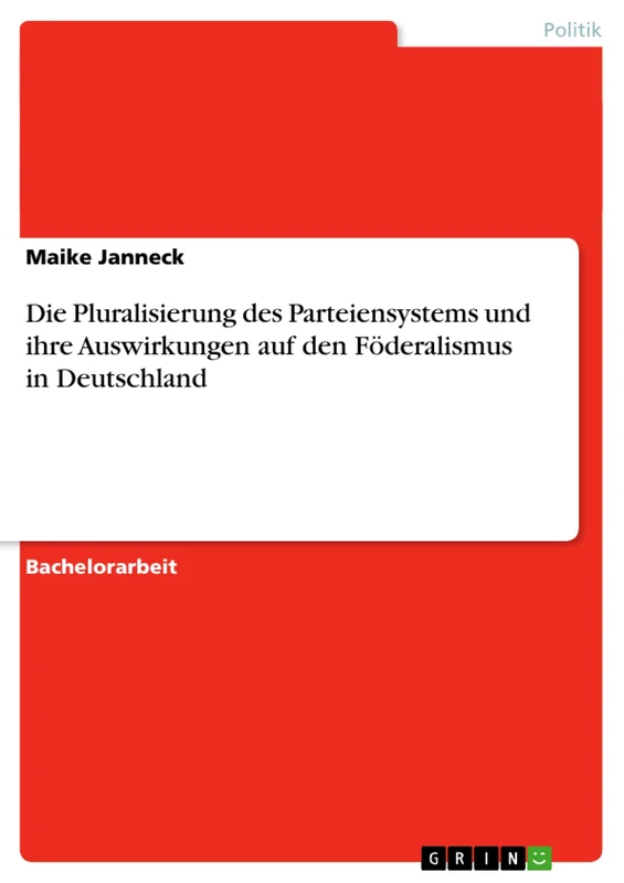 Die Pluralisierung des Parteiensystems und ihre Auswirkungen auf den Föderalismus in Deutschland - Image 1