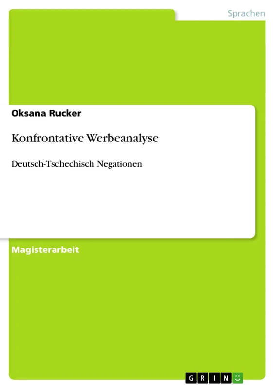 Konfrontative Werbeanalyse: Deutsch-Tschechisch Negationen - Image 1