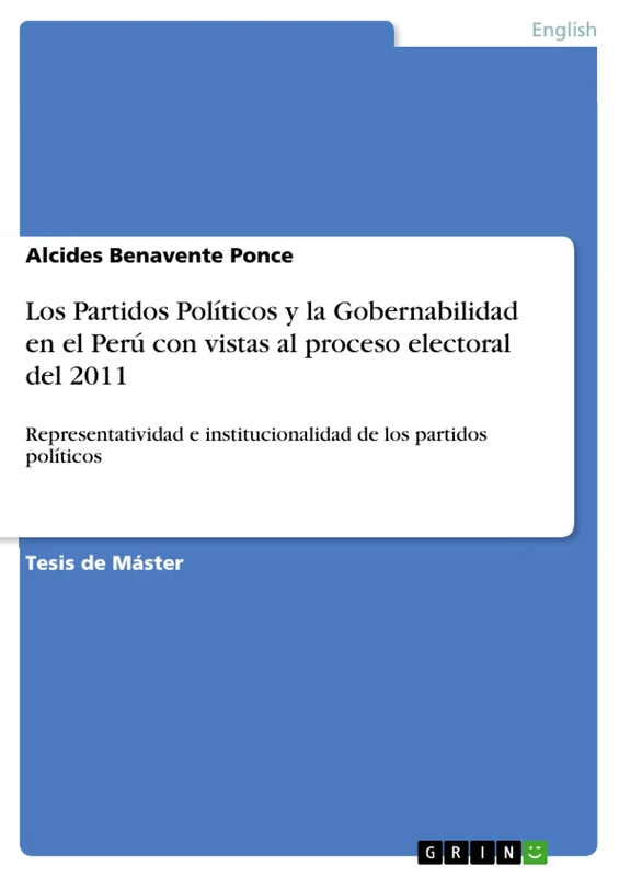 Los Partidos Políticos y la Gobernabilidad en el Perú con vistas al proceso electoral del 2011: Representatividad e institucionalidad de los partidos políticos - Image 1