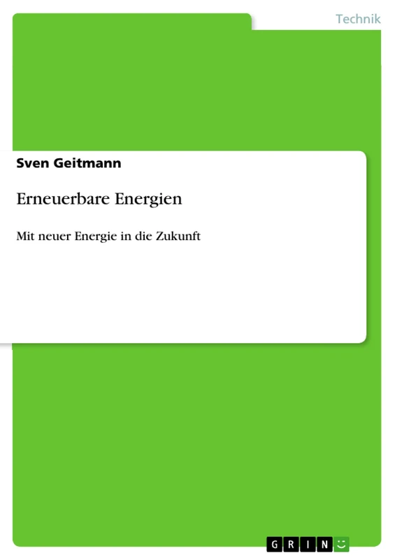 Erneuerbare Energien: Mit neuer Energie in die Zukunft