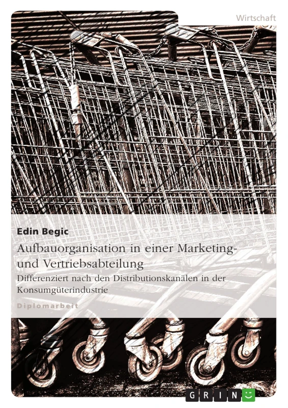 Aufbauorganisation in einer Marketing- und Vertriebsabteilung: Differenziert nach den Distributionskanälen in der Konsumgüterindustrie
