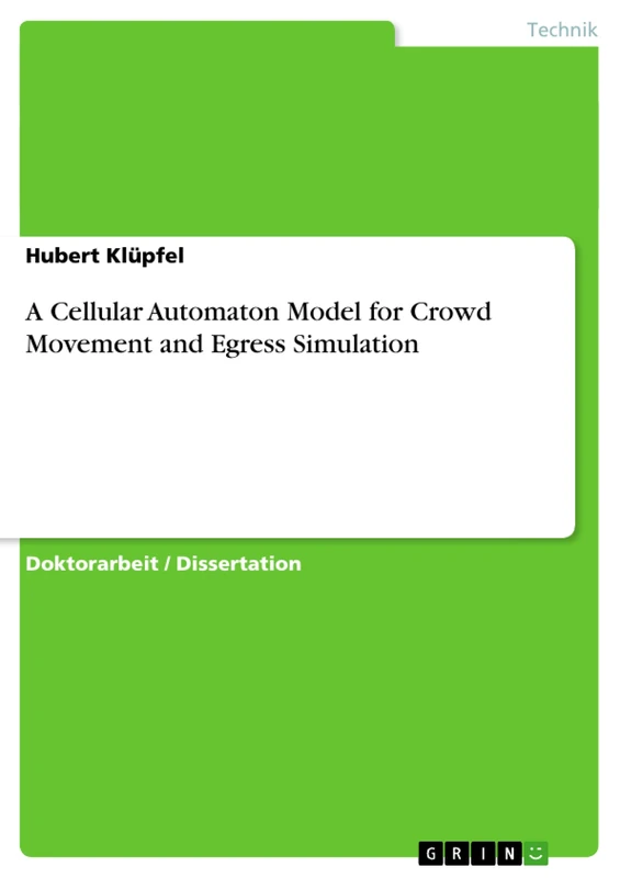 A Cellular Automaton Model for Crowd Movement and Egress Simulation - Image 1