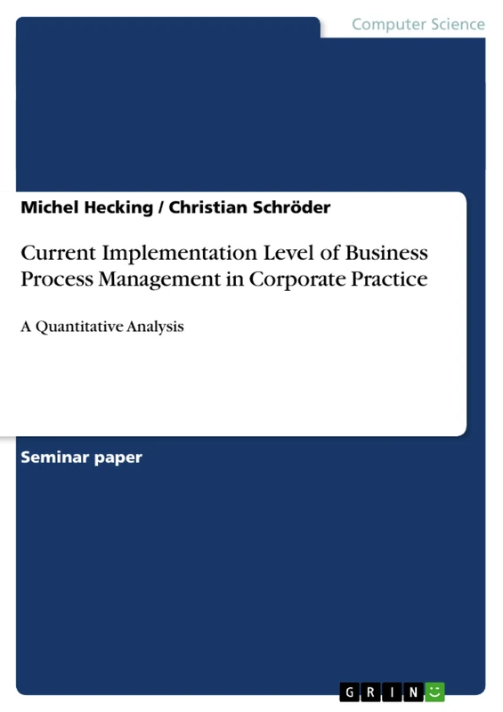 Current Implementation Level of Business Process Management in Corporate Practice: A Quantitative Analysis