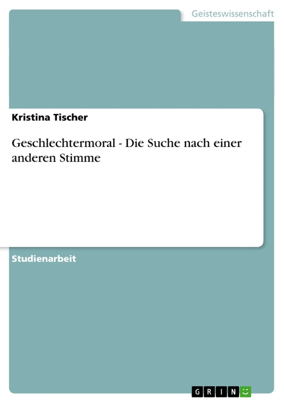 Geschlechtermoral - Die Suche nach einer anderen Stimme - Image 1