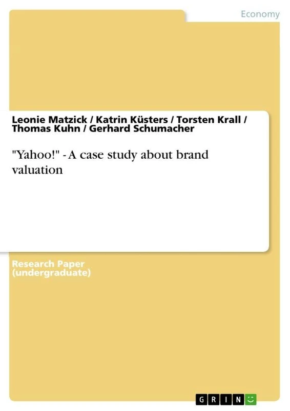"Yahoo!" - A case study about brand valuation