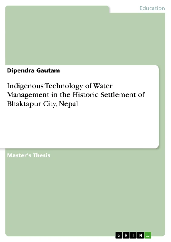Indigenous Technology of Water Management in the Historic Settlement of Bhaktapur City, Nepal - Image 1