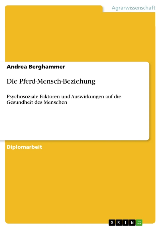 Die Pferd-Mensch-Beziehung: Psychosoziale Faktoren und Auswirkungen auf die Gesundheit des Menschen - Image 1
