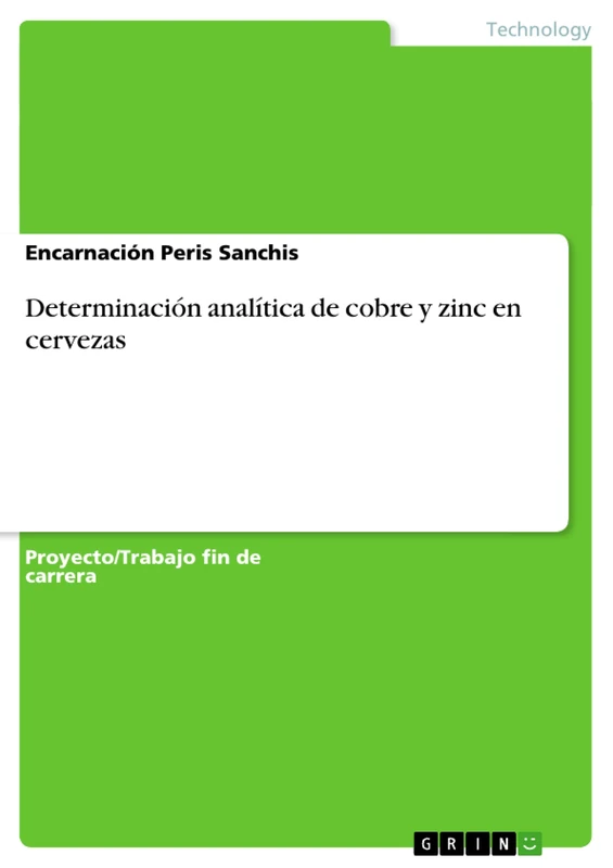 Determinación analítica de cobre y zinc en cervezas - Image 1