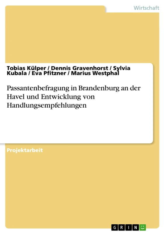 Passantenbefragung in Brandenburg an der Havel und Entwicklung von Handlungsempfehlungen - Image 1
