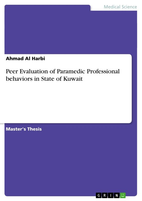 Peer Evaluation of Paramedic Professional behaviors in State of Kuwait - Image 1