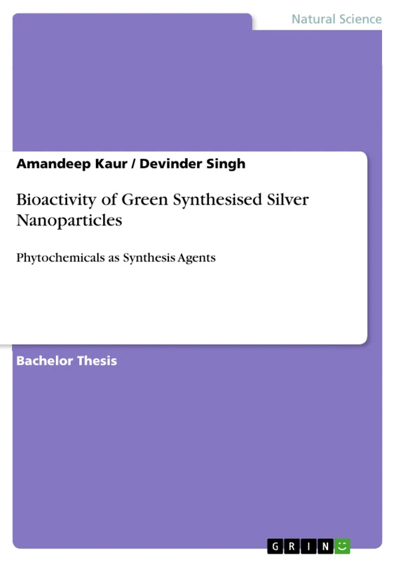 Bioactivity of Green Synthesised Silver Nanoparticles: Phytochemicals as Synthesis Agents