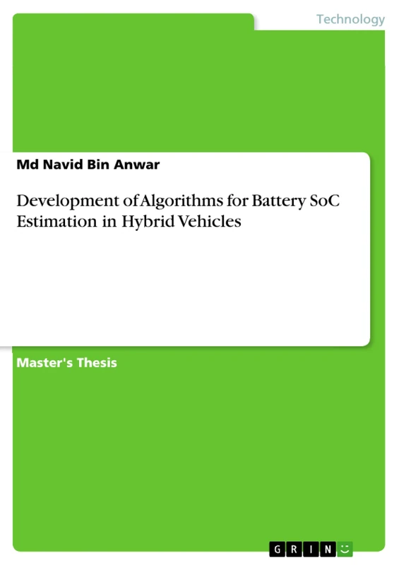 Development of Algorithms for Battery SoC Estimation in Hybrid Vehicles - Image 1
