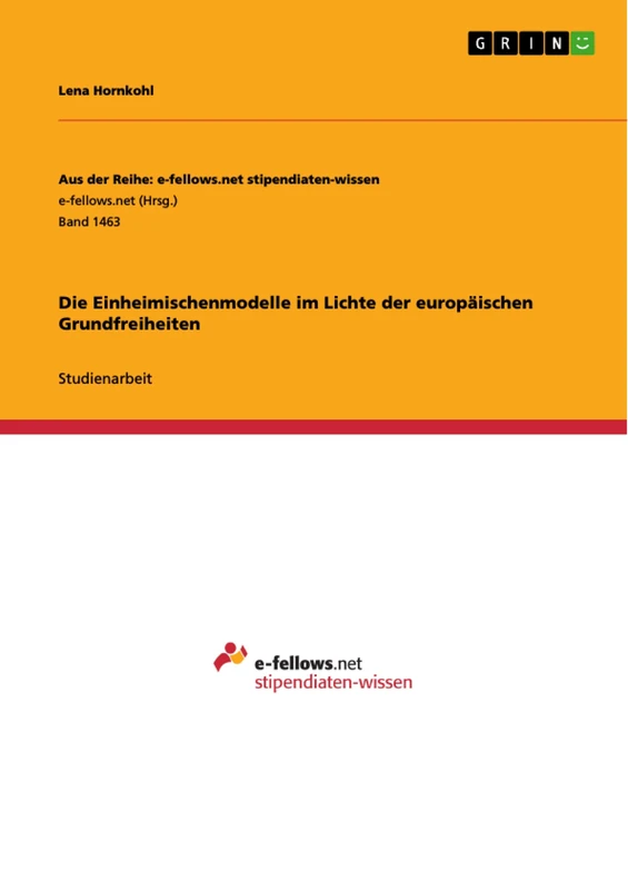 Die Einheimischenmodelle im Lichte der europäischen Grundfreiheiten - Image 1