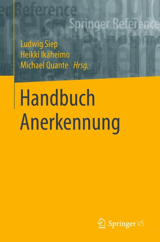 Handbuch Anerkennung (Springer Reference Geisteswissenschaften) - Image 1