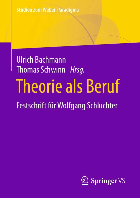Theorie als Beruf: Festschrift für Wolfgang Schluchter (Studien zum Weber-Paradigma)