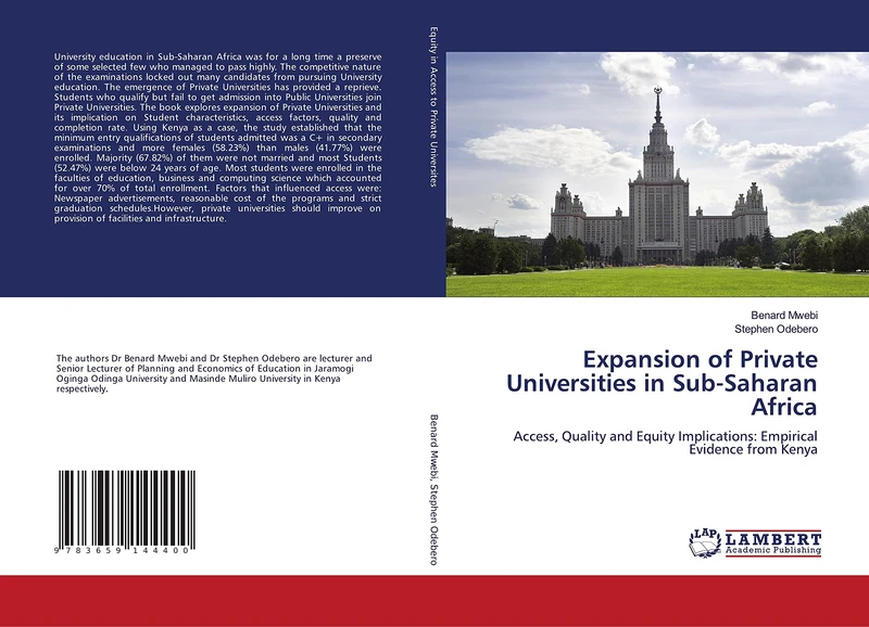 Expansion of Private Universities in Sub-Saharan Africa: Access, Quality and Equity Implications: Empirical Evidence from Kenya