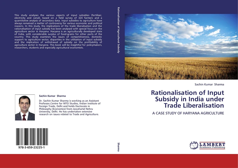 Rationalisation of Input Subsidy in India under Trade Liberalisation: A CASE STUDY OF HARYANA AGRICULTURE