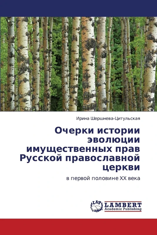 Ocherki istorii evolyutsii imushchestvennykh prav Russkoy pravoslavnoy tserkvi: v pervoy polovine XX veka: w perwoj polowine XX weka