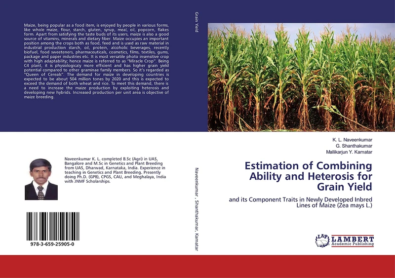 Estimation of Combining Ability and Heterosis for Grain Yield: and its Component Traits in Newly Developed Inbred Lines of Maize (Zea mays L.)