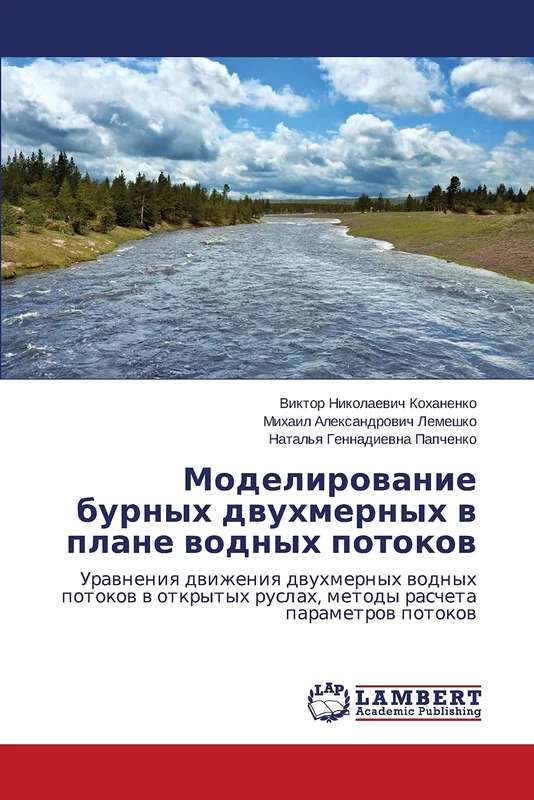 Modelirovanie burnykh dvukhmernykh v plane vodnykh potokov: Uravneniya dvizheniya dvukhmernykh vodnykh potokov v otkrytykh ruslakh, metody rascheta parametrov potokov - Image 1