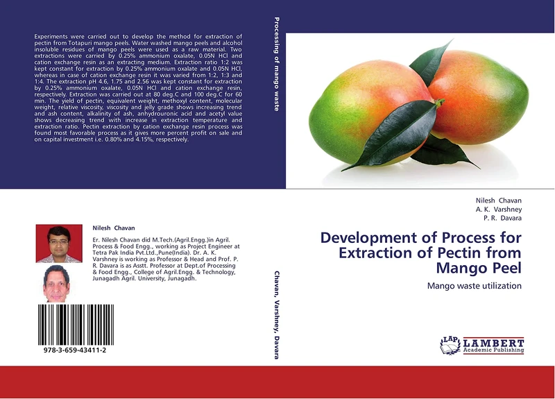 Development of Process for Extraction of Pectin from Mango Peel: Mango waste utilization