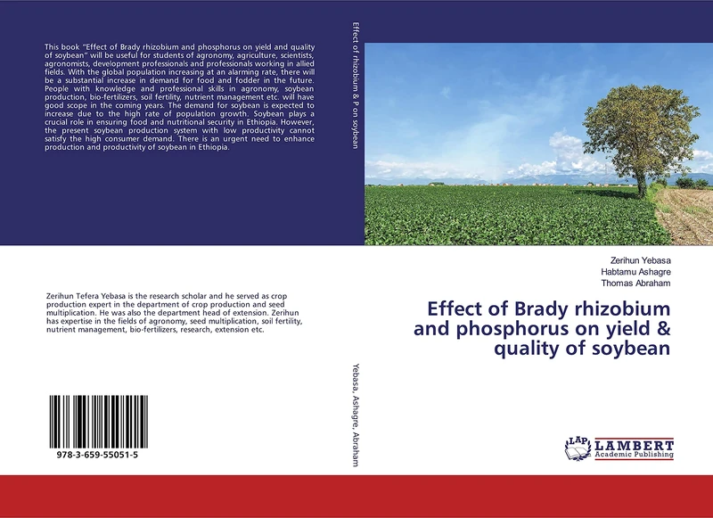 Effect of Brady rhizobium and phosphorus on yield & quality of soybean