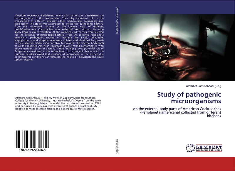 Study of pathogenic microorganisms: on the external body parts of American Cockroaches (Periplaneta americana) collected from different kitchens