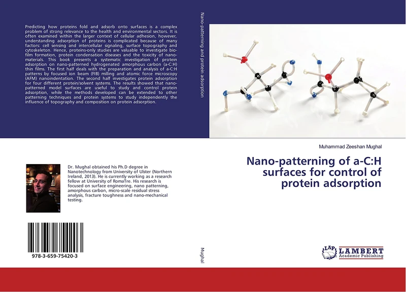 Nano-patterning of a-C:H surfaces for control of protein adsorption