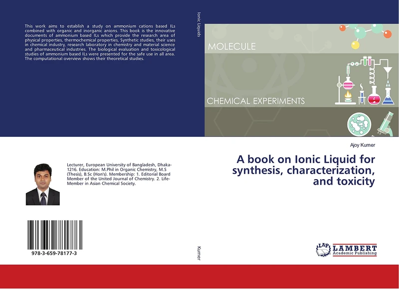 A book on Ionic Liquid for synthesis, characterization, and toxicity - Image 1