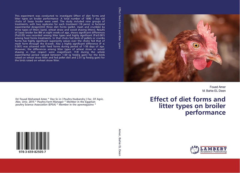 Effect of diet forms and litter types on broiler performance
