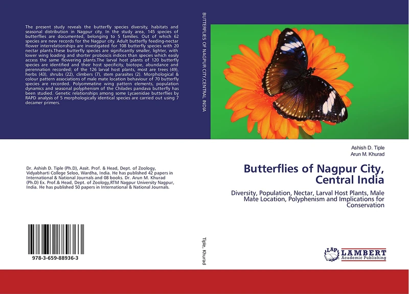 Butterflies of Nagpur City, Central India: Diversity, Population, Nectar, Larval Host Plants, Male Mate Location, Polyphenism and Implications for Conservation