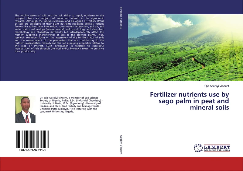 Fertilizer nutrients use by sago palm in peat and mineral soils