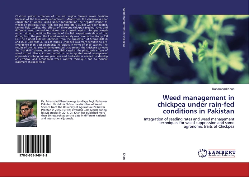Weed management in chickpea under rain-fed conditions in Pakistan: Integration of seeding rates and weed management techniques for weed suppression and some agronomic traits of Chickpea